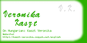 veronika kaszt business card